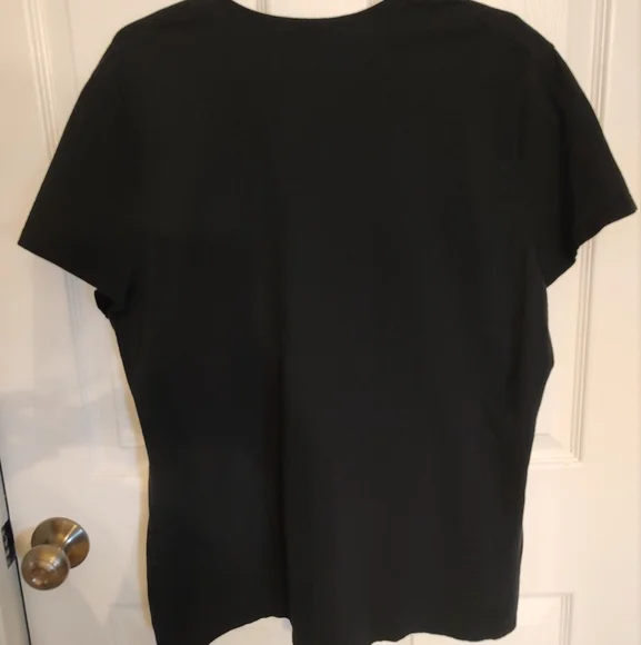 Just My Size Black Shirt with Peacock Design Size 2X - Picture 4 of 4